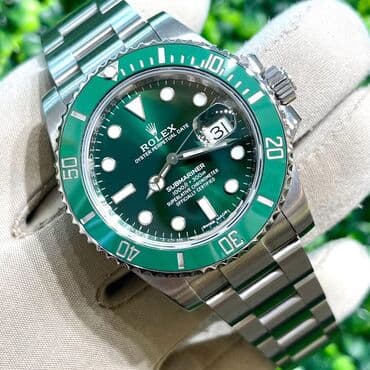 Rolex Submariner Hulk. Швейцарский механизм Swiss ETA Cal.3135. Часы