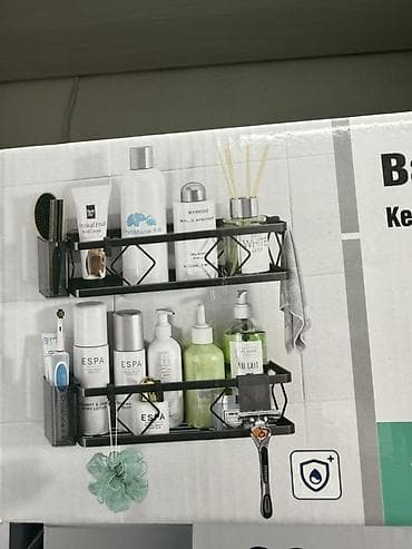 Үй жана бакча: Настенный органайзер для душа (shower caddy) - Комплект полок и — 2