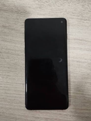 адаптер оригинал: Samsung Galaxy S10, Б/у, 128 ГБ, цвет - Черный, 2 SIM — 1