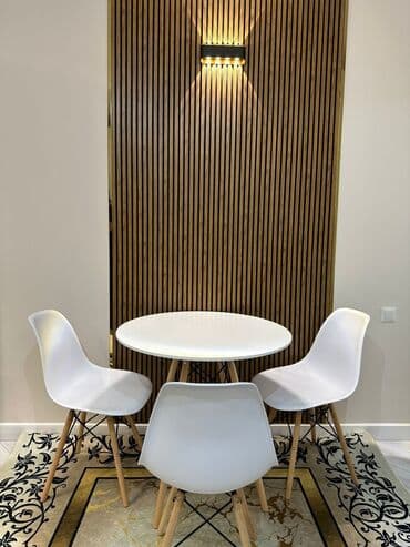 кухонный стол и стулья купить недорого: Кухонный стол и стул, Новый, Платная доставка, цвет - Белый — 7