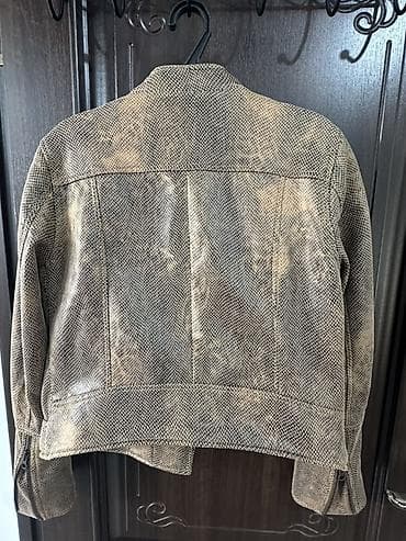 Верхняя одежда: Кожаная куртка, Косуха, Экокожа, Укороченная модель, S — 2