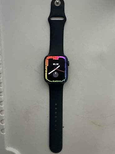 burker часы: Apple Watch 7- 45мм, темно синего цвета оригинал, Состояние — 2