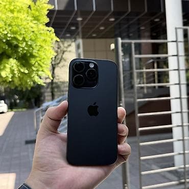 redmo note 13 pro: IPhone 16 Pro, Б/у, 256 ГБ, Black Titanium, Защитное стекло, 88 % — 1
