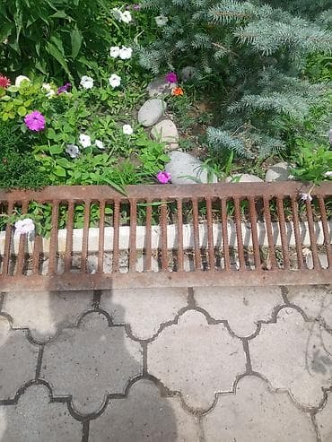 Үй жана бакча: Ливневая решётка (решётка водоотводного лотка), металл. - Материал — 1