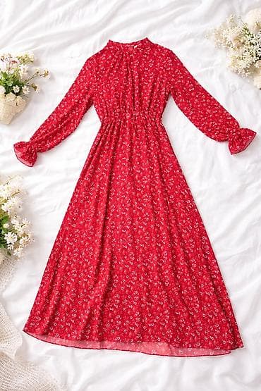 Повседневное платье, Турция, Лето, Длинная модель, Платье-рубашка, S