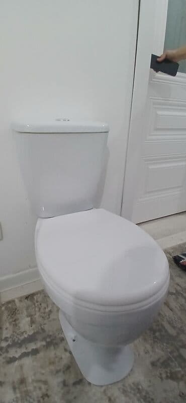 распылитель для воды: Унитаз Напольный, Б/у, Материал: Керамика — 2