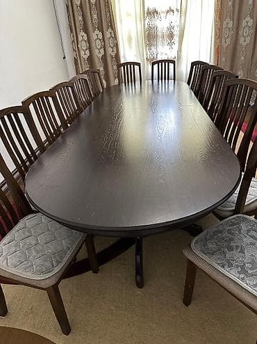 Ремонт и строительство: Стол и стул для зала, Б/у, Самовывоз, Платная доставка, цвет - Коричневый — 5