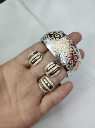 свадебные платья от производителя: Набор украшений, Проба 925, Женские, Новый — 1