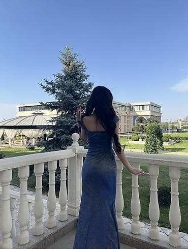 Вечернее платье, Классическое, Длинная модель, Трикотаж, Без рукавов, S — 2