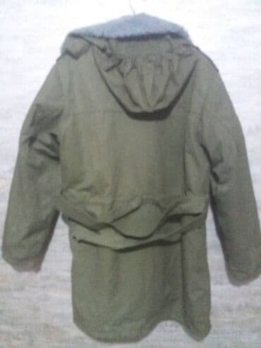 бушлат военные: Куртка с утеплением. Цвет - хаки, темно-зеленый, с капюшоном — 4