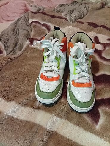 белые кросовки: Детские высокие кроссовки - Тип: кеды/кроссовки с высоким берцем, на — 4