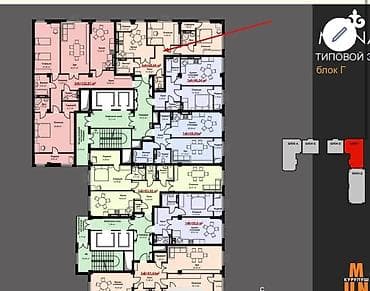 Квартиры: 2 комнаты, 69 м², Элитка, 5 этаж, ПСО (под самоотделку) — 3