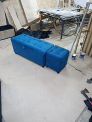 кожаный пуфик: Пуфик заказ и наличи. крышка открывайется сандык 100/40 высота 45 — 8