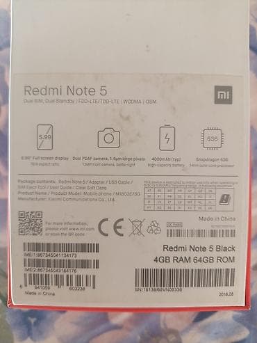 tx3 mini: Redmi, Redmi Note 5, Б/у — 4