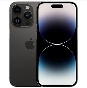 Техника и электроника: IPhone 14 Pro, Б/у, 128 ГБ, Черный, Коробка — 1