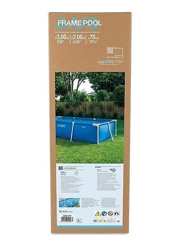 бассейн надувной б у: Каркасный бассейн Intex Above Ground - Тип: наземный прямоугольный — 2