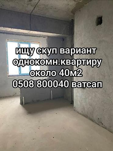 Ищу на скуп квартиру около 40м2 в готовом доме под самоотделку