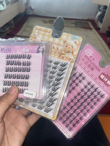 пинцеты для ресниц: Набор пучков накладных ресниц - Формат: пучковые ресницы на ленте — 4