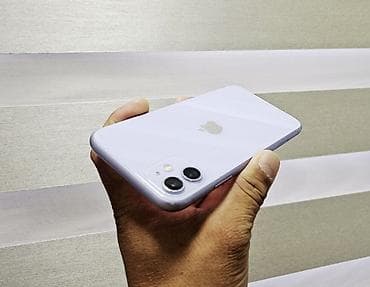 телефон бишкек бу: IPhone 11, Колдонулган, 128 ГБ, Каптама, 76 % — 2