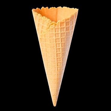 форма хлеб: Рожок - Классическая вафельная текстура с равномерной решёткой — 2