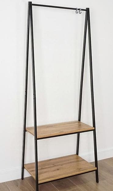 напольная вешалка: Напольная вешалка-органайзер с полками размер :68см×41.5×172.5см - — 2