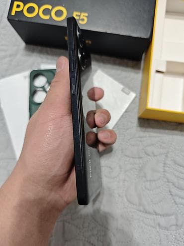 pixel 5: Poco F5, Б/у, 256 ГБ, цвет - Черный, 2 SIM, eSIM — 3