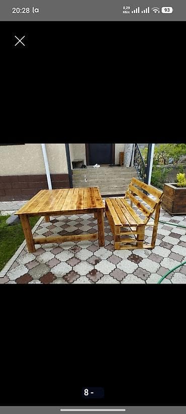 диван тахта: Комплект садовой мебели, Диван, Дерево — 10