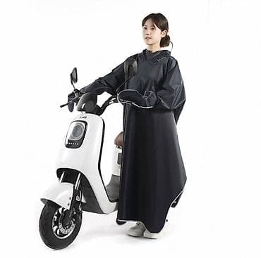 деми куртка: Дождевик, Пончо, Китай, цвет - Черный, XL — 2