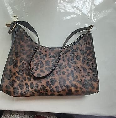 шнурок: Платье + сумка с леопардовым принтом - Платье миди длины с длинными — 2