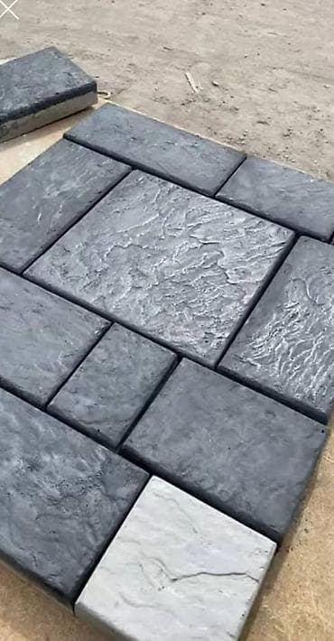 Тротуарная плитка комбинированного формата - Материал: вибролитая lalafo.kg да Тротуарная плитка комбинированного формата - Материал: вибролитая