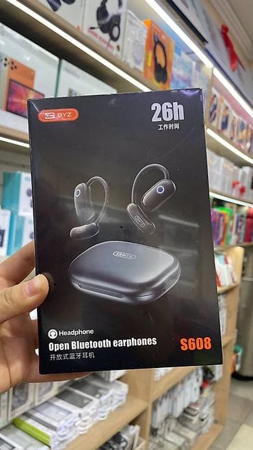 so dimm: BYZ S608 — открытые Bluetooth-наушники с заушным креплением и зарядным — 3