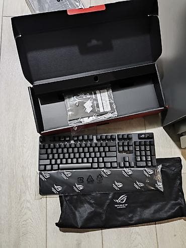 Настольные ПК и комплектующие: Клавиатура, Asus, Механическая, Размер: 100% — 1