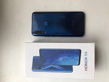 Honor 9X, Б/у, 128 ГБ, цвет - Синий, 1 SIM, 2 SIM, eSIM