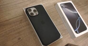 калонка бишкек: IPhone 16 Pro Max, Жаңы, 256 ГБ, Ак, Заряддоочу түзүлүш, Коргоочу айнек, Каптама, 100 % — 2