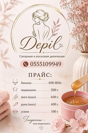 усик: Восковая эпиляция, С выездом на дом — 1