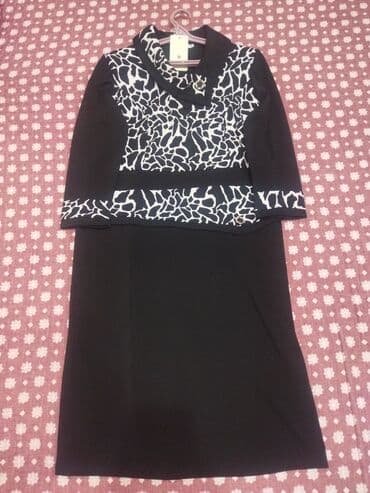 праздничные платья больших размеров: Продается женское платье 52 размера новое, цвет черный — 1