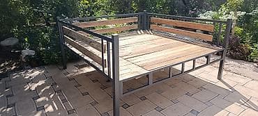 цена кушетка: Тапчан 2 x 2 x 1 м, Металл — 7