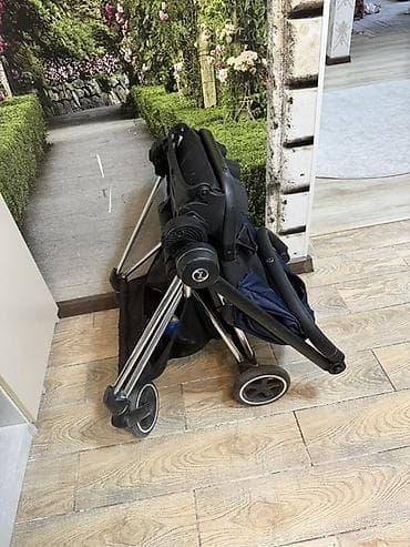 second hend: Коляска, Cybex, цвет - Голубой, Б/у — 6