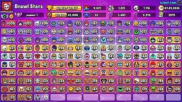 Аккаунт Brawl Stars - Кубки: 63,691/63,691 - Уровень славы/прогресса