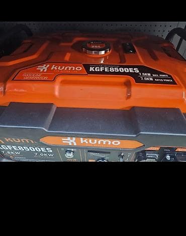 Инструменты: Бензиновый генератор Kumo KGFE8500ES - Мощность: 7.5 кВт (пиковая) — 2