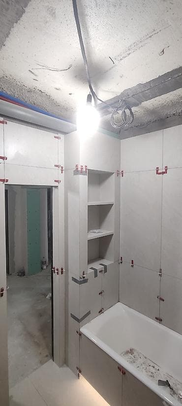 Услуги плиточника. Кладка крупноформатной плитки/керамогранита в