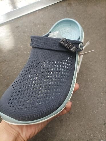 Сабо, 40, Crocs, Новый, цвет - Голубой, Самовывоз