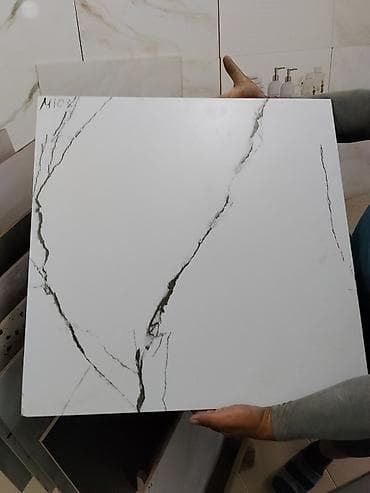 Керамикалык плиткалар, Максаты: Пол үчүн, 60x60 см, Жылтырап турган каптоо