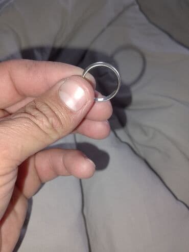 чёрное кольцо из вольфрама: Серебряное кольцо-классика - Материал: металл серебристого цвета — 2