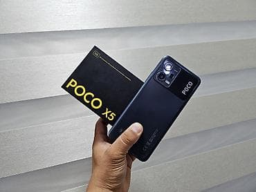 Poco X5 5G, Б/у, 128 ГБ, цвет - Черный, 1 SIM, 2 SIM