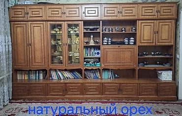 мебель аламедин: Зал үчүн гарнитур, Колдонулган, Шкаф, Үстөл, Жыгач, Өзү алып кетүү — 1