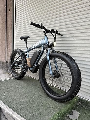 Электровелосипеды: Электровелосипеды fatbike с мощным мотор-колесом и увеличенной — 3