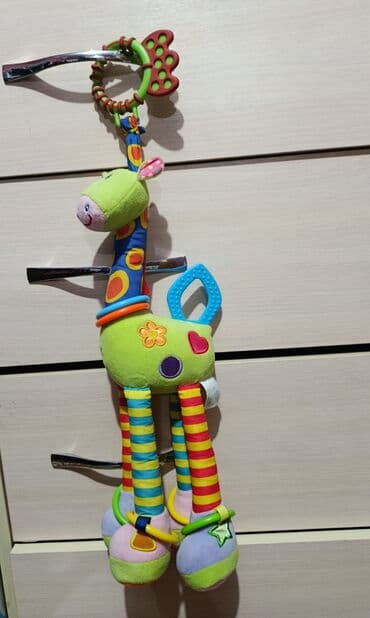 коляски дордой: Игрушка жираф, б/ у 1 раз постиранное — 1