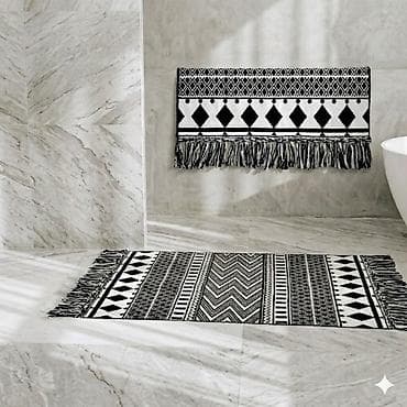 Ковры и паласы: Коврик плетенный 60×110 - Размер: 60×110 см - Дизайн: графичный — 2