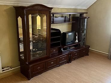 тумба под тв высокая: Стенка-шкаф, Тип стенки-шкафа: Модульная, Для зала, Особенности: С отделением под телевизор — 3